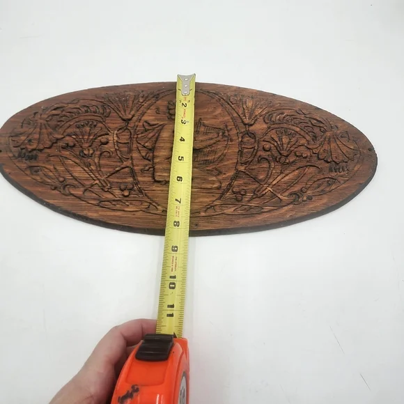 Antique Vintage Wood Carved Woman pediment Medallion Furniture 18 Art Nouveau